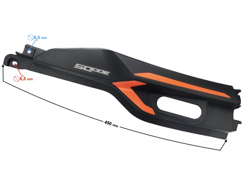 Rear side right cover, black , VOGE 300DS