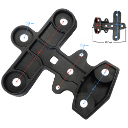 License plate bracket Cover VOGE 300 DS