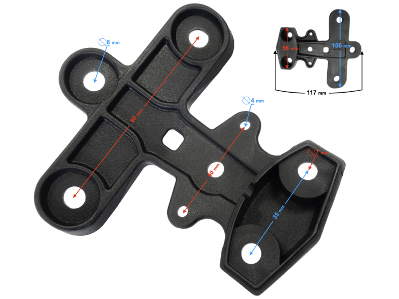 License plate bracket Cover VOGE 300 DS