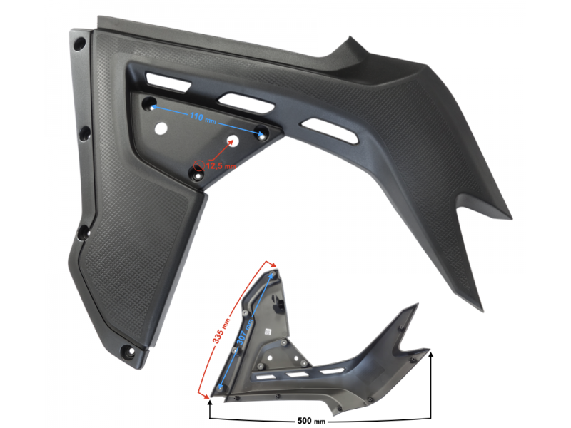 Fuel tank Cover, lower left, VOGE 300 DS