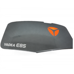 Side cover left rear gray + sticker E8S