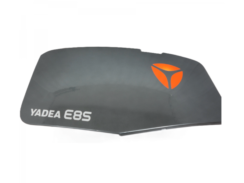 Side cover left rear gray + sticker E8S