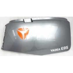 Side cover right rear gray + sticker E8S