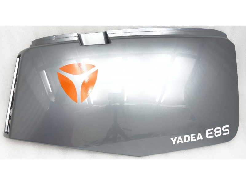 Side cover right rear gray + sticker E8S