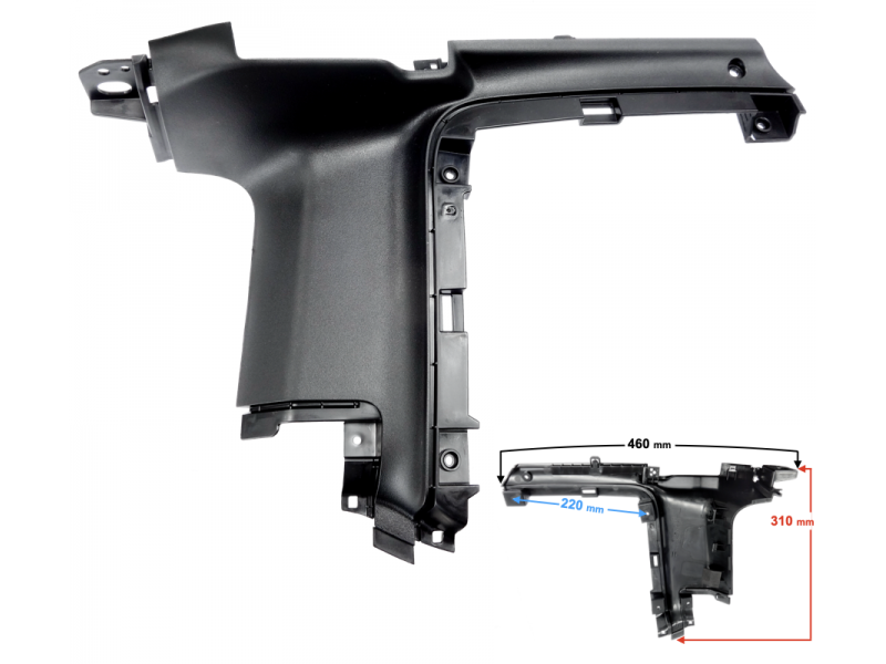 Rear left cover, front part YADEA E8S