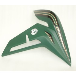 Fuel tank cover right, upper part green Rally 125