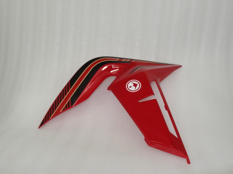 Fuel tank cover right, upper part red Rally 125