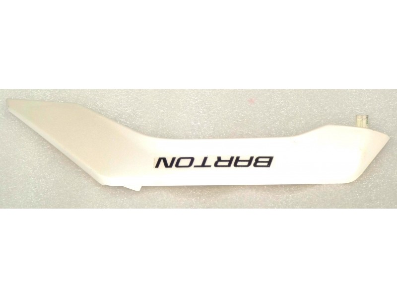 Left headlight decorative cover white Rally 125