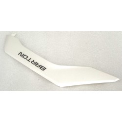 Right headlight decorative cover white Rally 125