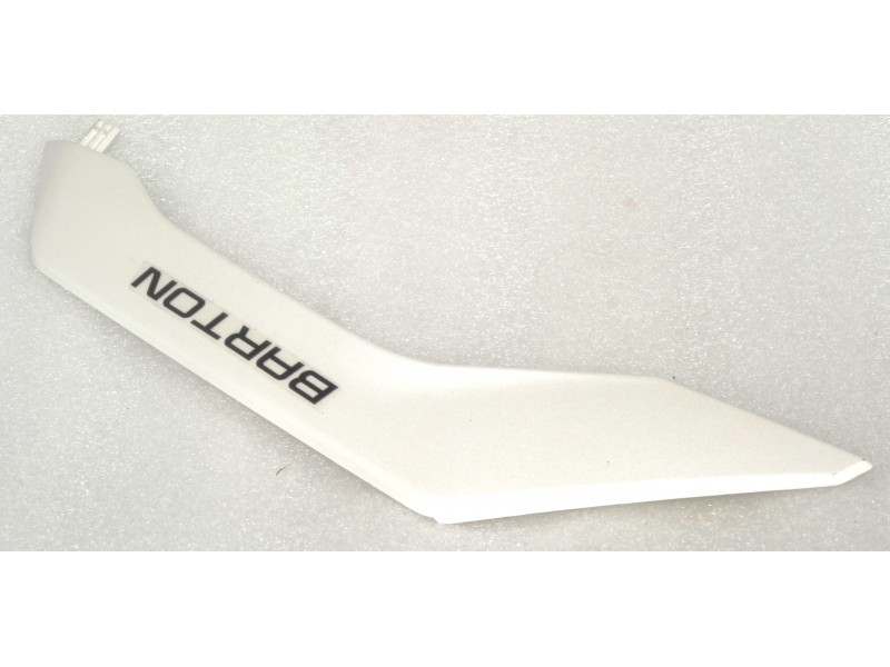 Right headlight decorative cover white Rally 125