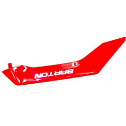Right headlight decorative cover red Rally 125