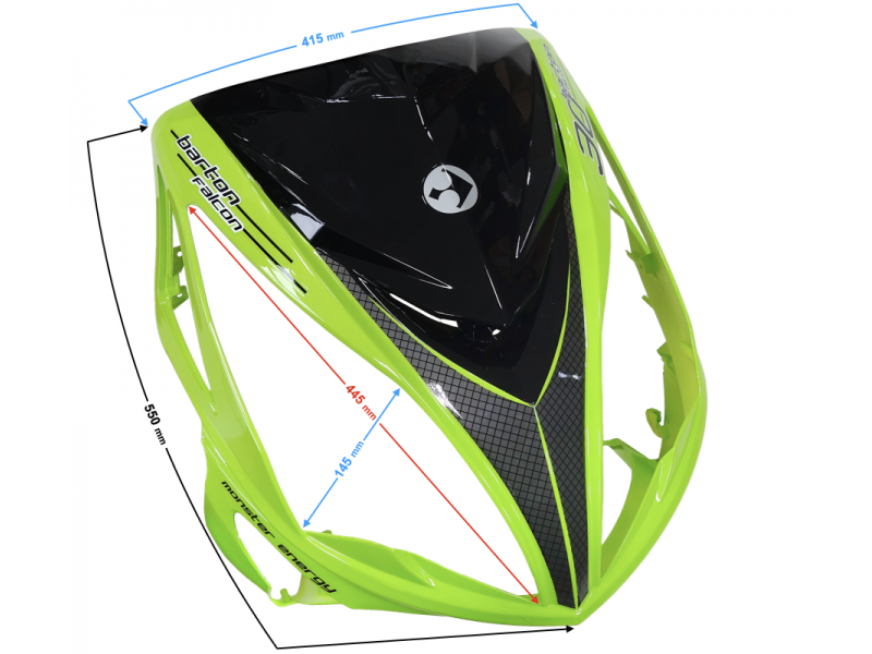 Headlamp Cover Falcon 50 Falcon 125 2 lime