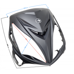 Headlight cover gray mat Falcon 50 Falcon 125