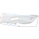 Left threshold cover, white gloss Falcon 50 Falcon 125 Left threshold cover, white gloss Falcon 50 Falcon 125