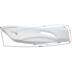 Right threshold cover white matt Falcon 50 Falcon 125