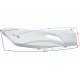 Right threshold cover white matt Falcon 50 Falcon 125