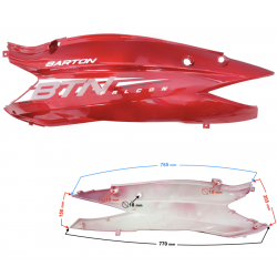 Rear left cover red gloss for Falcon 2 scooter