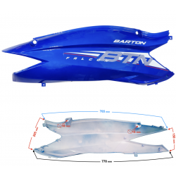 Rear right cover blue gloss for Falcon 2 scooter