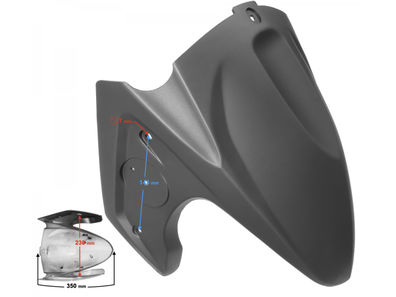 Cover - front fender mat gray Falcon 50 Falcon 125 2