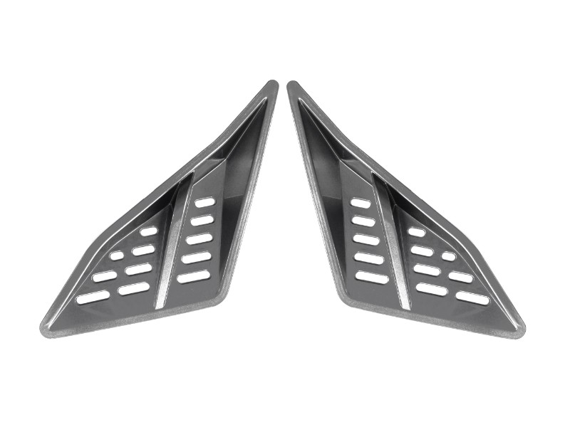Cover - front triangles - inlet, graphite Falcon 125 2