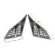Cover - front triangles - inlet, graphite Falcon 125 2