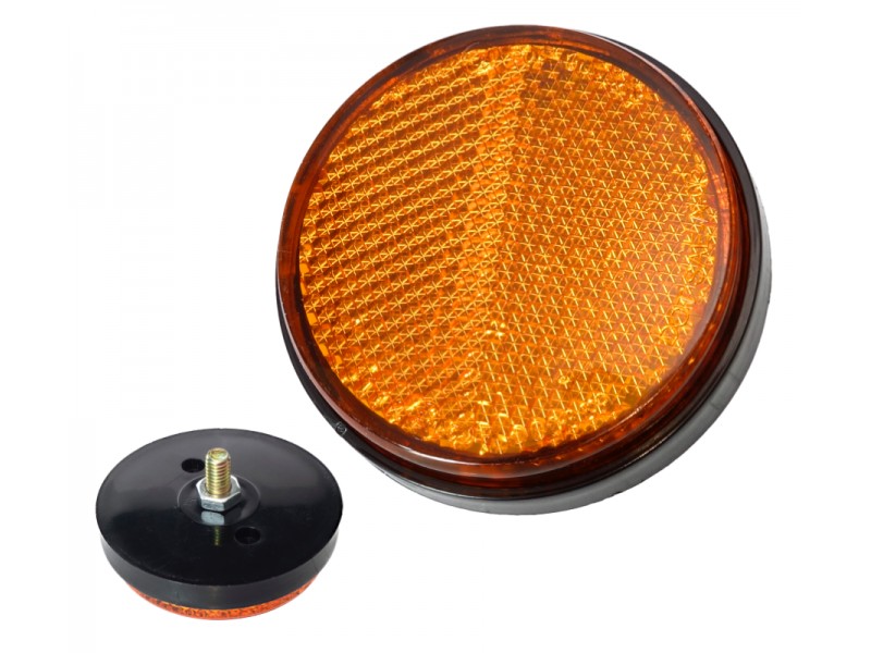 Side reflector, orange for scooter