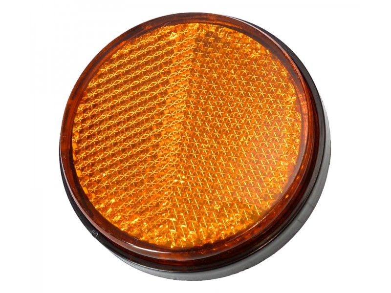 Side reflector, orange for scooter