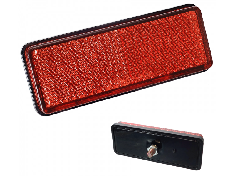 Rear reflector, red for scooter