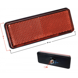 Rear reflector, red for scooter