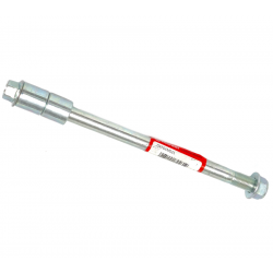 Complete front axle with sleeve and nut X-trail 125