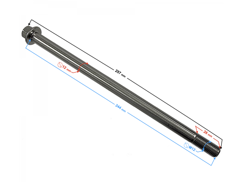 Front wheel axle E8S