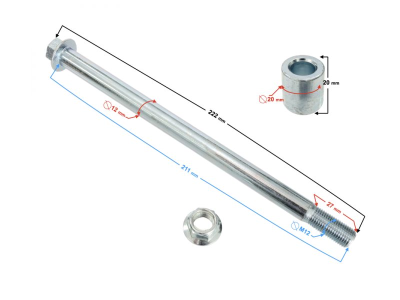 rim axle rear Street-R 125