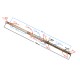 Rear wheel axle for ATV Force