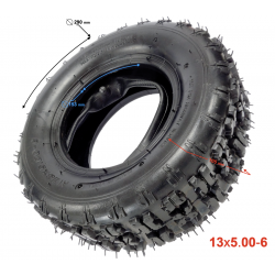 Tyre with tube ATV 13x5.00-6