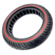 Solid tyre for electric scooter 8 1/2x2 red stripe