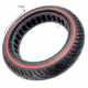 Solid tyre for electric scooter 8 1/2x2 red stripe