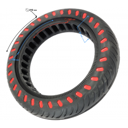 Tire for scooter 8 1/2x2 red dots