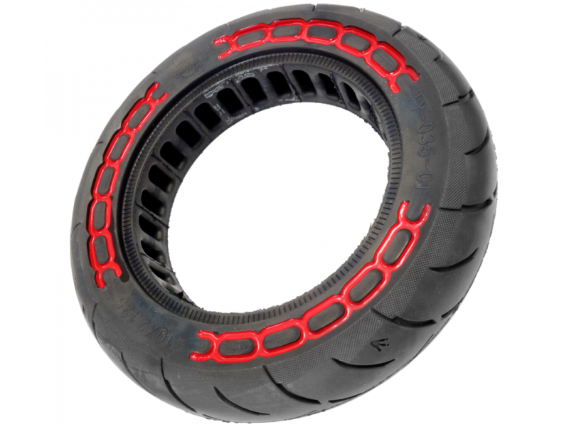 Tire for scooter 10x2.125 red dots