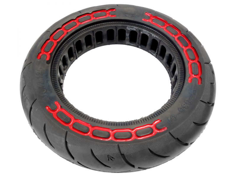 Tire for scooter 10x2.125 red dots