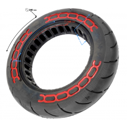 Tire for scooter 10x2.125 red dots