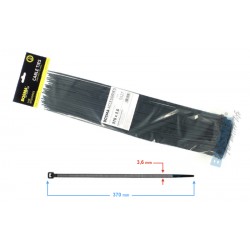 BOSMA clamping band 3,6*370mm black (100pcs)