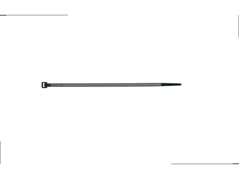 BOSMA clamping band 4,8*200mm black (100pcs)