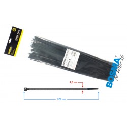 BOSMA clamping band 4,8*370mm black (100pcs)