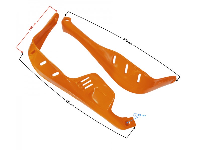 Handbar cover for Cross Enduro, type 1, orange