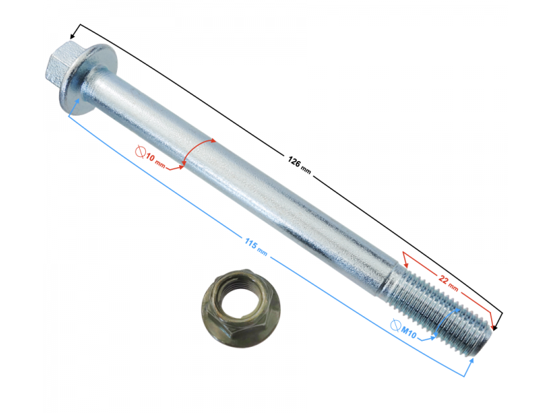 Rocker axle Bashan 200