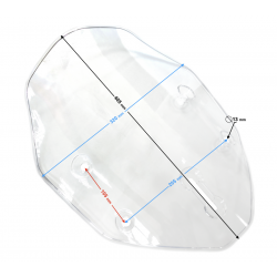 VOGE 300 DS windshield