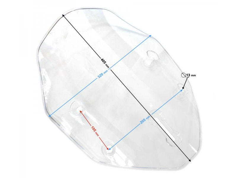 VOGE 300 DS windshield