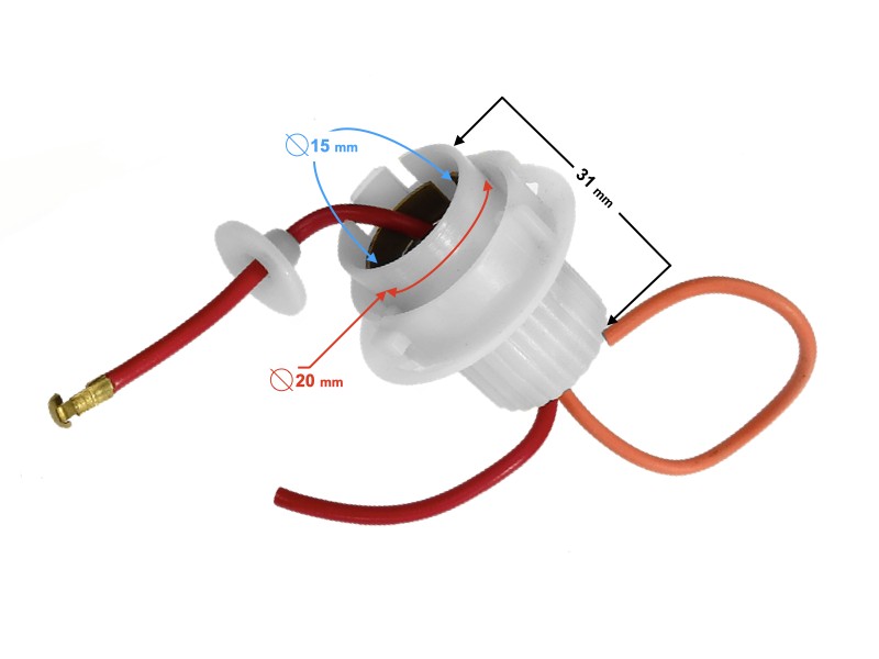 Indicator socket BAY15d Indicator socket BAY15d