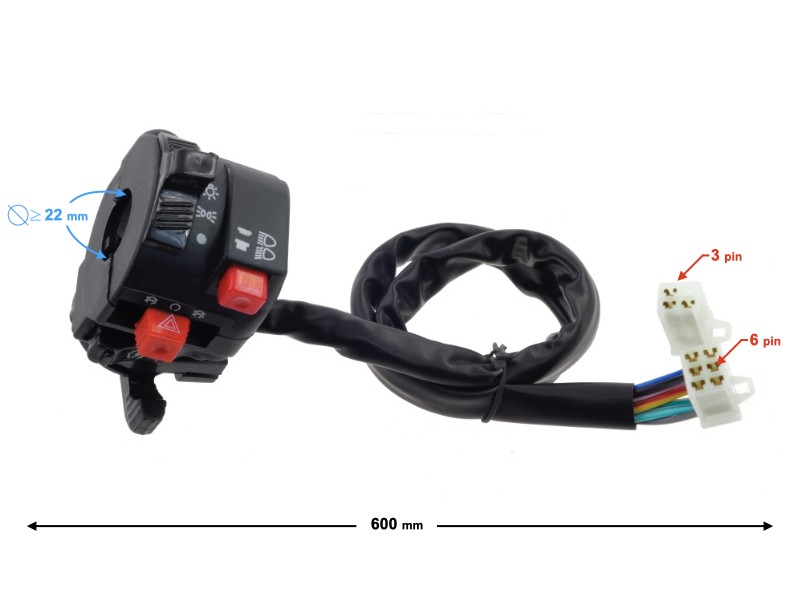 Combined switches, right for Bashan quad