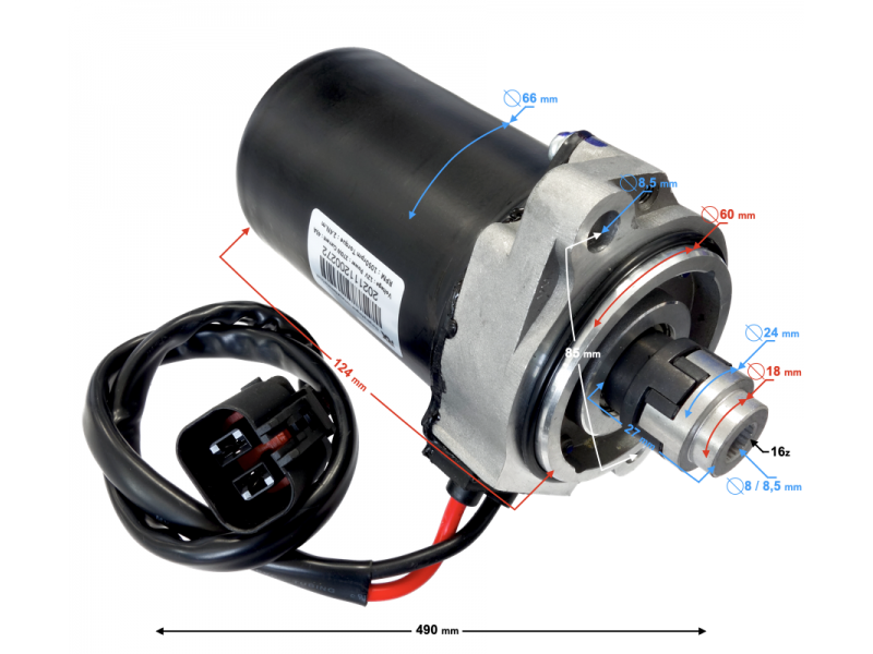 Electric power steering motor HISUN Tactic 550